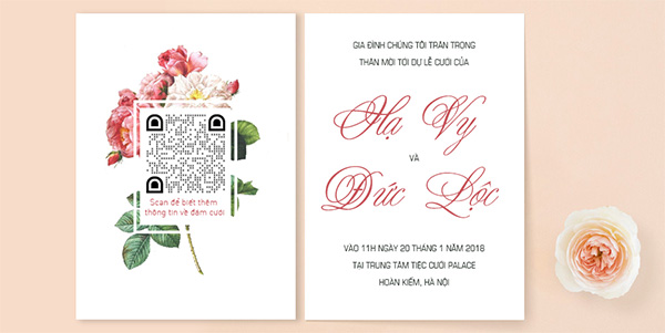 Xem Ảnh Cưới Qua...Thiệp Mời Với QR Code Wedding Xem Ảnh Cưới Qua...Thiệp Mời Với QR Code Wedding