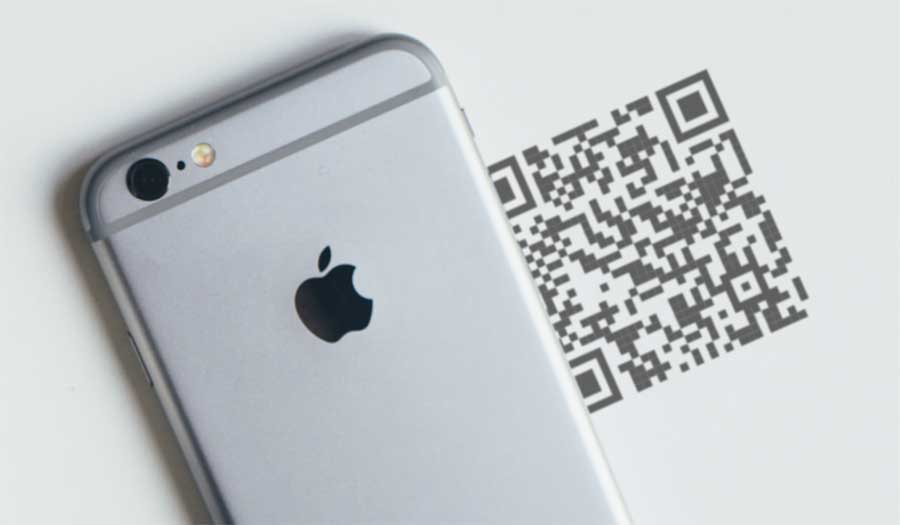 quét mã qr trên iphone