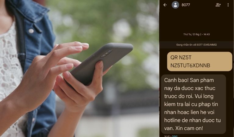 Gửi tin nhắn xác thực