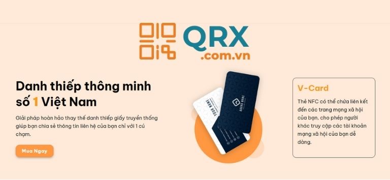 QRX danh thiếp thông minh
số 1 Việt Nam